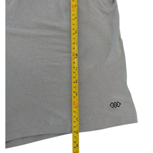 Leg3nd Mens Gray Athletic Training Shorts With Elastic Waistband & Drawstring L. - Picture 7 of 7